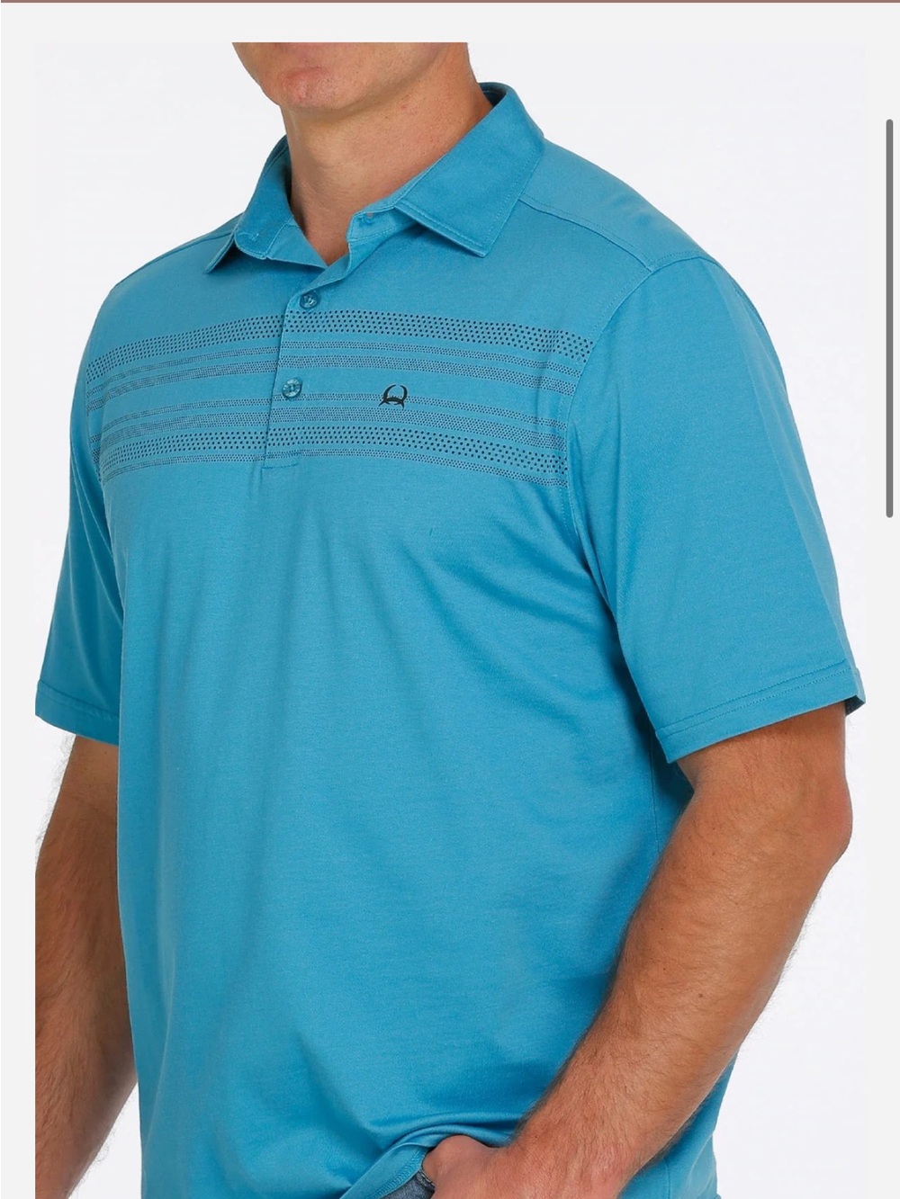Cinch Mens Arena Flex Polo - Blue